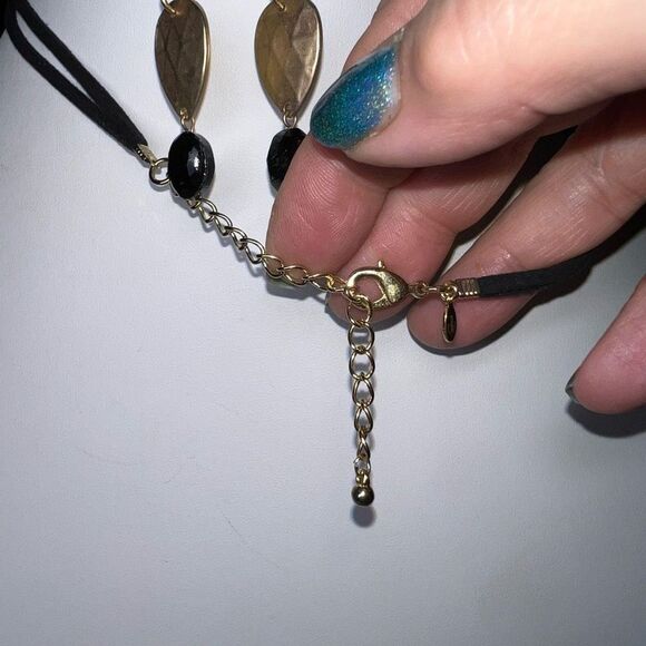 Premier Designs Modernist Abstract Statement Necklace and Earring Set - Picture 8 of 12